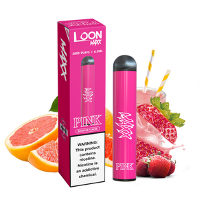 Disposable - LOON MAX+ (2000 Puff) Zero Nicotine - Pink 0%