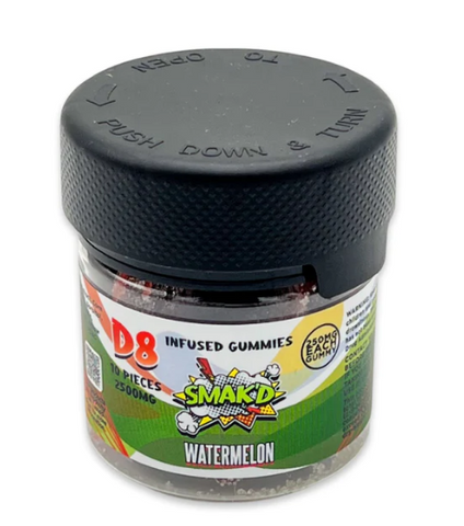 SMAK'D Delta 8 Infused gummies-Watermelon