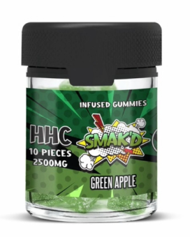 SMAK'D HHC Infused Gummies 2500 mg (10 pieces)-Green Apple