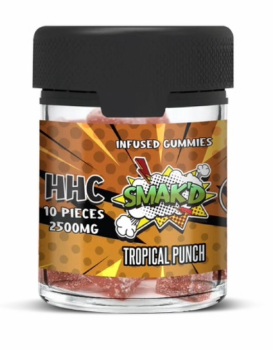 SMAK'D HHC Infused Gummies 2500 mg (10 pieces)-Tropical Punch