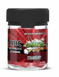 SMAK'D HHC Infused Gummies 2500 mg (10 pieces)-Strawberry