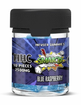 SMAK'D HHC Infused Gummies 2500 mg (10 pieces)-Blue Raspberry