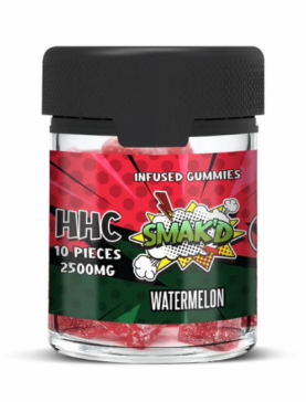 SMAK'D HHC Infused Gummies 2500 mg (10 pieces)-Watermelon