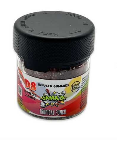 SMAK'D Delta 8 Infused gummies-Tropical Punch