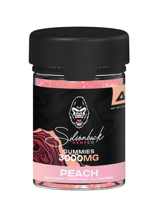 Silver Back Hemp Co. - Delta 8 Peach Gummies 3000MG