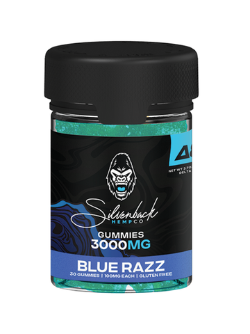 Silver Back Hemp Co. - Delta 8 Blue Razz Gummies 3000MG