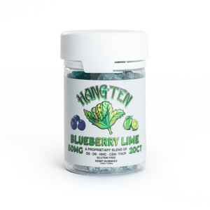 HANG-TEN 50mg Gummies - Blueberry Lime