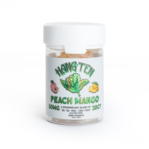 HANG-TEN 50mg Gummies - Peach Mango