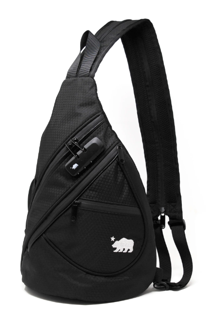 Cali Crusher Gear - Adventure Sling Smell Proof/Lockable - Black