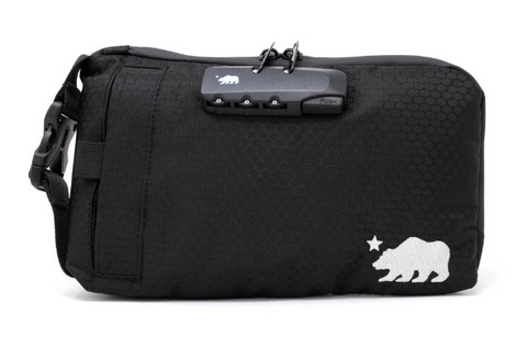 Cali Crusher Gear - Combo Pouch 8"x5" Smell Proof/Lockable - Black