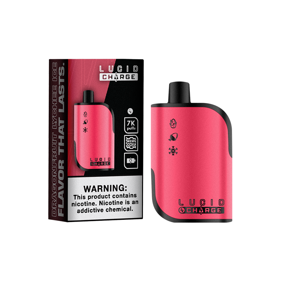 LUCID CHARGE - Dragonfruit Lychee Ice 7000 Puffs