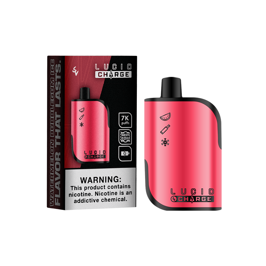 LUCID CHARGE - Watermelon Bubblegum Ice 7000 Puffs