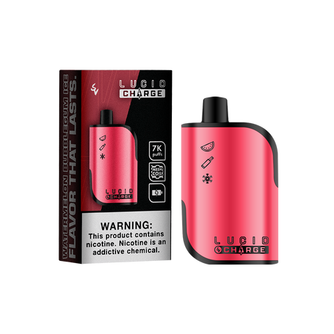 LUCID CHARGE - Watermelon Bubblegum Ice 7000 Puffs