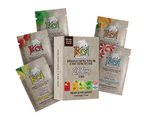 Koi CBD Tinctures - 5 Flavor Pack - 40mg Per Flavor