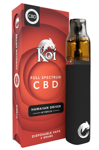 Koi CBD Disposable - Hawaiian Driver - Full Spectrum CBD Disposable Vape Bar 2000mg