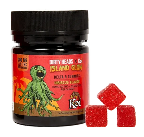 Koi - Gummies - Dirty Heads - Island Glow Hibiscus Tea 200mg