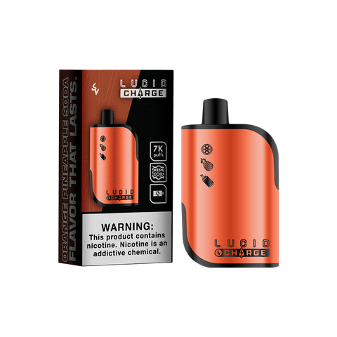 Disposable - LUCID CHARGE - Orange Pineapple Soda 7000 Puffs