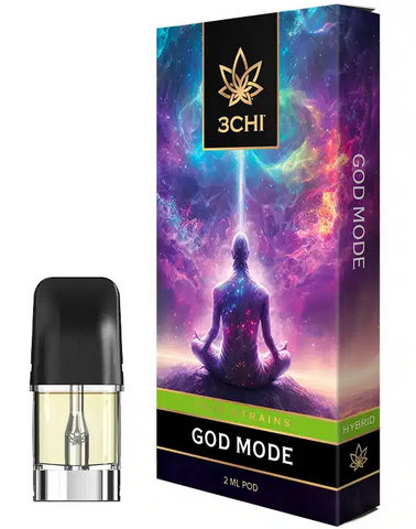 3CHI - God Mode – True Strains – 2ml Vape Pod(No Battery)