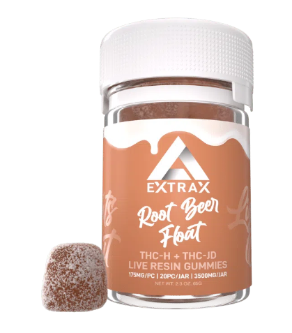 EXTRAX - 2500mg Gummies - Root Beer D8, D9, THC-H, THC-JD, THC-P