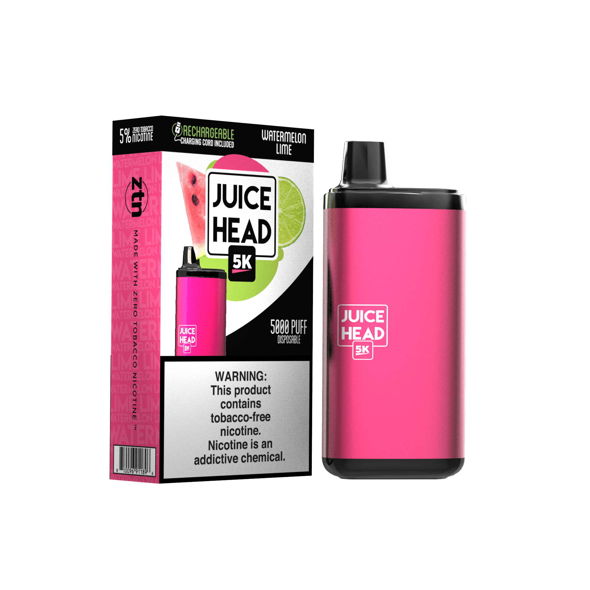 Juice Head 5000 puff Watermelon Lime