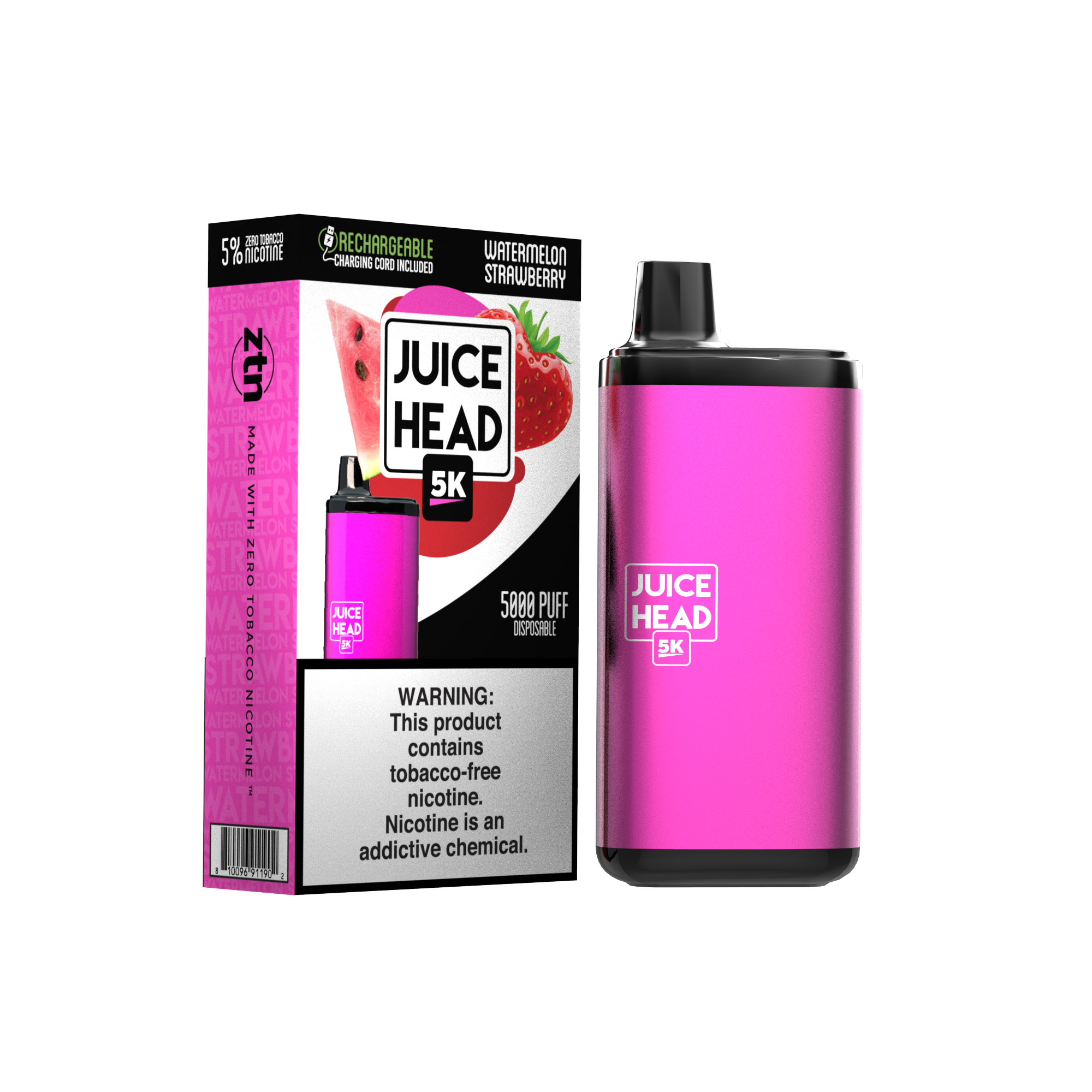 Disposable - Juice Head 5000 puff Watermelon Strawberry