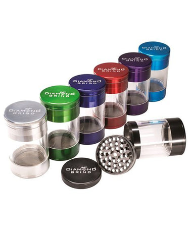 Grinder - DIAMOND SHAKERS - Grinder/Storage Jar 63mm (2.50")