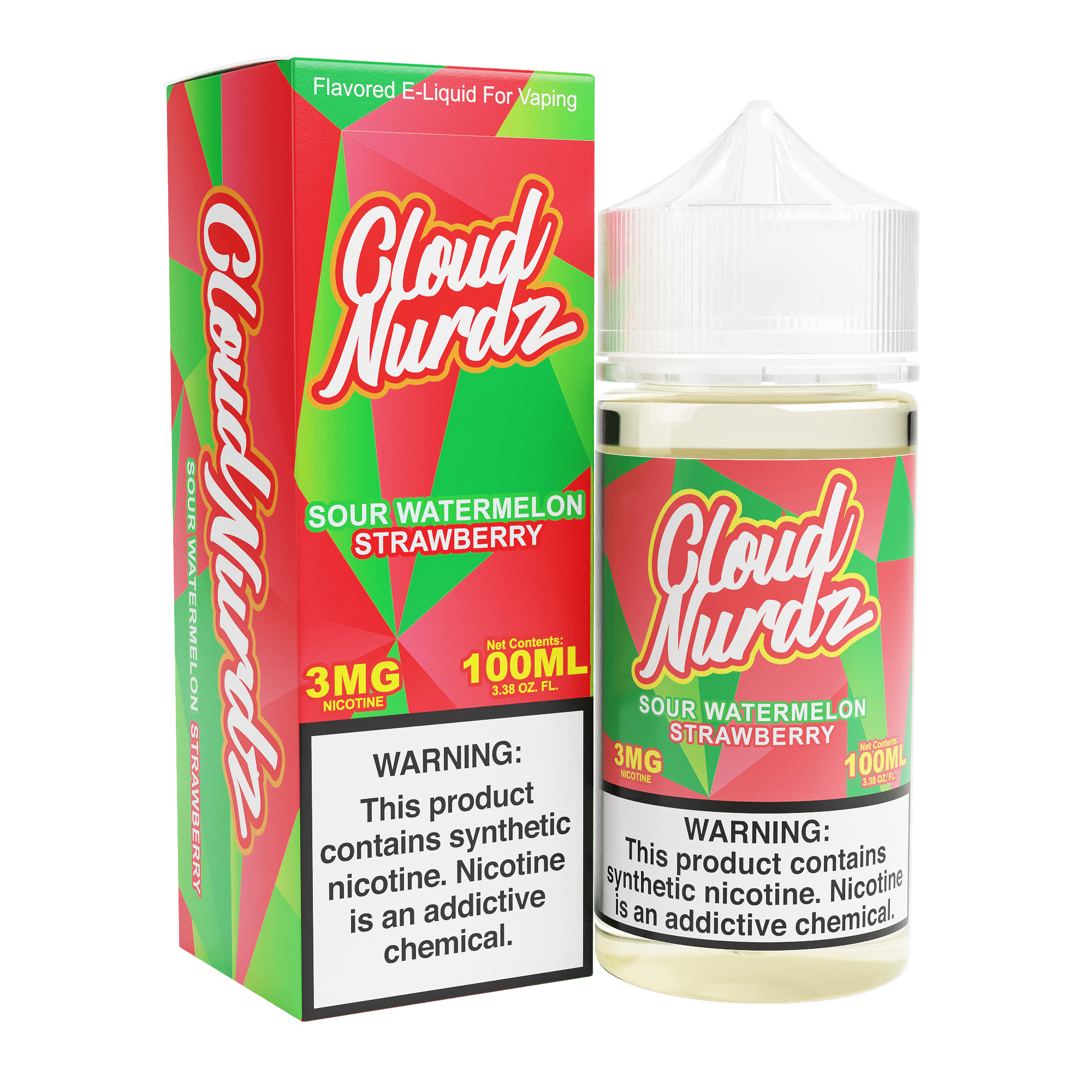 Cloud Nurdz - Sour Watermelon Strawberry 3mg