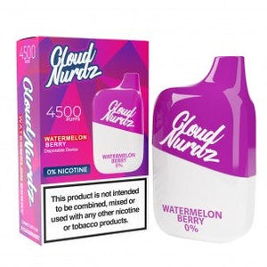 Cloud Nurdz (2.5 %) 4500 Puff Disposable - Watermelon Berry 2.5%