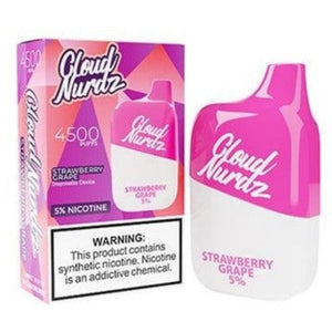 Cloud Nurdz (2.5 %) 4500 Puff Disposable - Strawberry Grape 2.5%