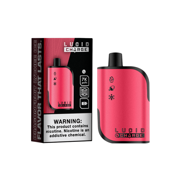 LUCID - CHARGE Dragonfruit Lychee Ice 7000 Puffs