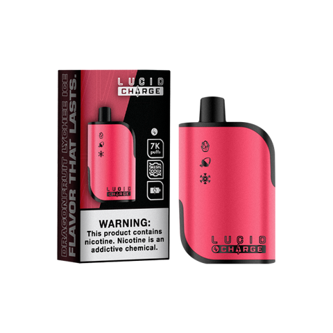 LUCID - CHARGE Dragonfruit Lychee Ice 7000 Puffs