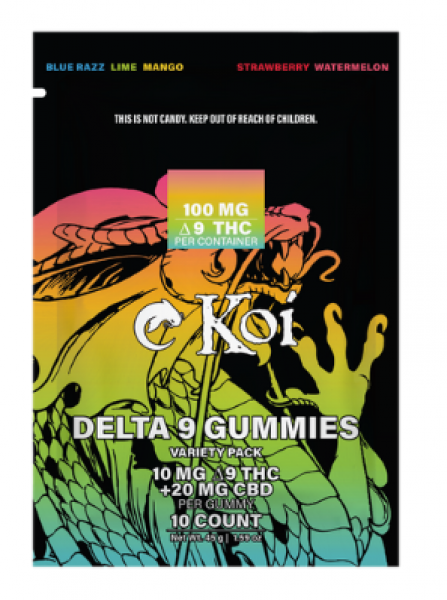 Koi - Gummies - Variety, 10 Pcs, 100 Delta-9