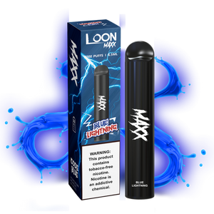 Disposable - LOON MAX+ (2000 Puff) Zero Nicotine - Blue Lightning 0%