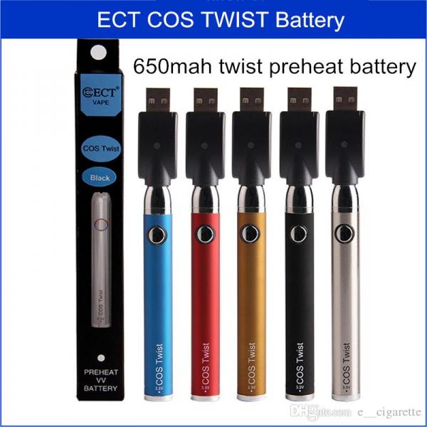 ECT VAPE COS TWIST 650 MaH Pre-Heat Battery