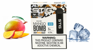Stig Disposable Iced Mango Bomb 3pk 6%